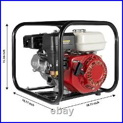 2 Inch Petrol High Flow Water Pump 6.5HP 3600RPM 4 Stroke Gas Powered Pond Pump