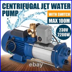 2200W Centrifugal Pump Domestic Drinking Water Garden Irrigation Pump with Switch