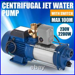 2200W Centrifugal Pump Domestic Drinking Water Garden Irrigation Pump with Switch