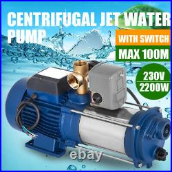 2200W Centrifugal Pump Domestic Drinking Water Garden Irrigation Pump with Switch