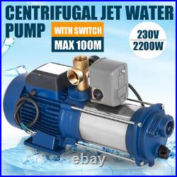 2200W Centrifugal Pump Domestic Drinking Water Garden Irrigation Pump with Switch