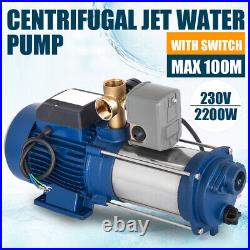 2200W Centrifugal Pump Domestic Drinking Water Garden Irrigation Pump with Switch