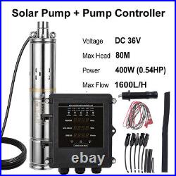 3 MPPT Controller Screw Solar Water Pump Deep Well Submersible Bore Hole Pump