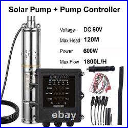 3 MPPT Controller Solar Water Pump 400W 500W 600W Submersible BoreHole DeepWell