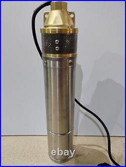 4 Deep Well Borehole Submersible Pump Clean Water 1100W 107m Head StainlessStee