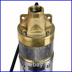 4 Deep Well Borehole Submersible Pump Clean Water Stainless Steel 750W 60M Head