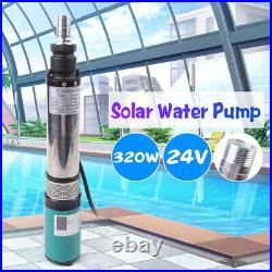 DC 24V 320W Solar Power Water Pump Deep Well Submersible Water Pump 5m³/h