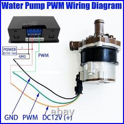 Electric 12V 100W High-flow Brushless Cooling Water Pump With PWM Signal Generator