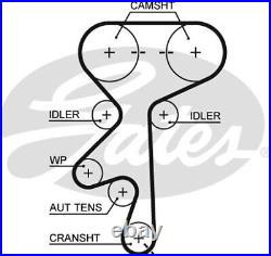 Gates Kp15369xs-1 Water Pump + Dental Belt Set For Opel Vauxhall