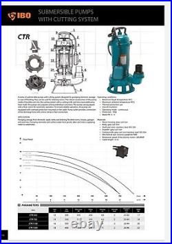 HEAVY DUTY Sewage & Water Pump for Septic Tanks too 2 1500watt 18m head