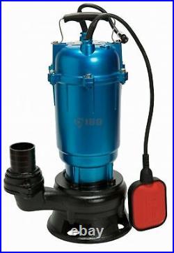 Heavy Duty FLOOD Sewage Water Pond Drain Septic Sump Cesspool Grinding Pump