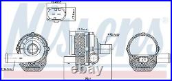 Nissens 831057 water pump for Mercedes-Benz VW