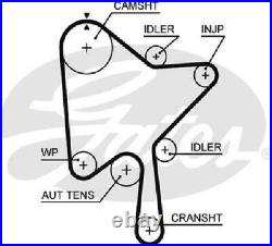 Original GATES timing belt set K015686XS for Volvo