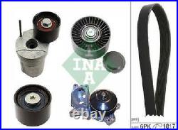 Original INA water pump + V-rib belt set 529 0368 30 for BMW