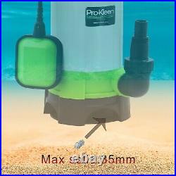 ProKleen Submersible Electric Water Pump 1100w 10M Heavy Duty Hose Clean Dirty