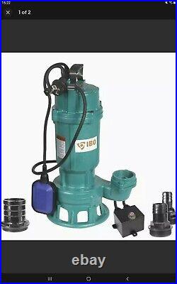 SEWAGE & FOUL WATER CUTTER PUMP 750w 13m Head 2inch 300l/m Full UK Wnty