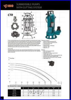 SEWAGE & FOUL WATER CUTTER PUMP 750w 13m Head 2inch 300l/m Full UK Wnty