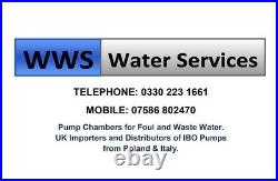 SEWAGE & FOUL WATER CUTTER PUMP 750w 13m Head 2inch 300l/m UK W'nty