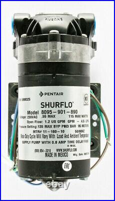 SHURFLO 135 PSI WATER PUMP 240V EPDM 8095-901-890 For Prochem Steempro Powerflo