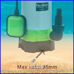 Submersible Water Pump Electric 1100W Dirty Clean Pond Pool Well Flood 10m Hose