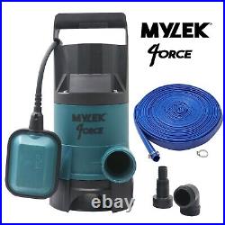 Submersible Water Pump Electric Dirty Clean Pond Pool Flood with 25m Hose 750W