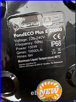 SuperFish Pond ECO Plus E 20000 150W, Water Pump, Ideal for Koi and Fish Ponds