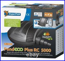 Superfish Pond Pump Eco Plus Variable Speed Remote Control Run Dry Protection