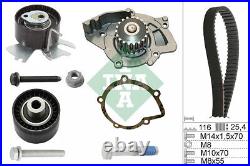 Timing Belt & Water Pump Kit fits PEUGEOT 3008 0U 2.0D 09 to 16 Set INA 0816K5