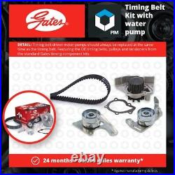 Timing Belt & Water Pump Kit fits PEUGEOT 405 Mk2 1.9D 94 to 99 Set Gates New