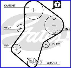 Timing Belt & Water Pump Kit fits PEUGEOT 405 Mk2 1.9D 94 to 99 Set Gates New