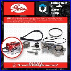 Timing Belt & Water Pump Kit fits VW POLO Mk5, Mk6 1.0 1.2 1.6 2014 on Set Gates