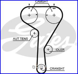 Timing Belt & Water Pump Kit fits VW POLO Mk5, Mk6 1.0 1.2 1.6 2014 on Set Gates